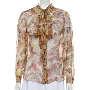 Carolina Herrera New York Pussy Bow Blouse